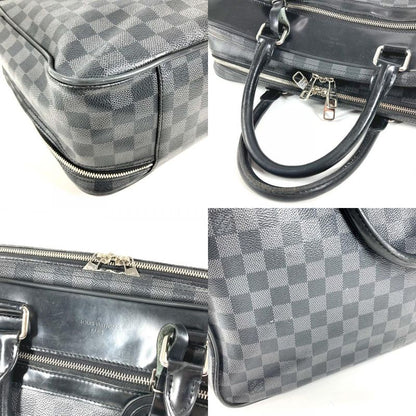 Louis Vuitton Business Bag Overnight Damier Graphite Canvas Black