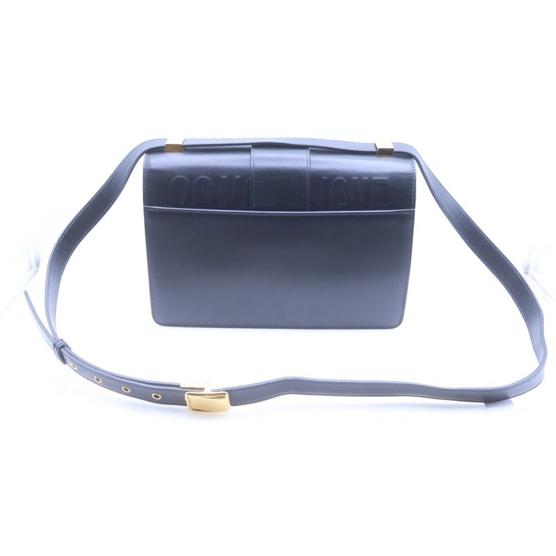 Dior 30 Montaigne Cdlogo Leather Shoulder Bag Gold Black