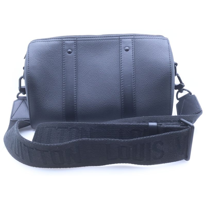 Louis Vuitton LV Aerogram City Keepall Shoulder Bag Black