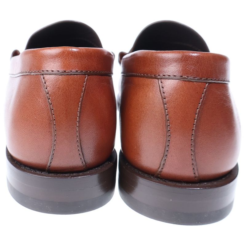 Celine Luco Triomphe Maillon Fringe Bit Loafers Leather Shoes Brown