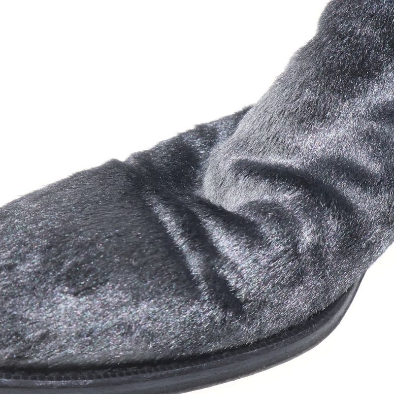 Louis Vuitton Halaco Side Gore Chelsea Boots Black Silver