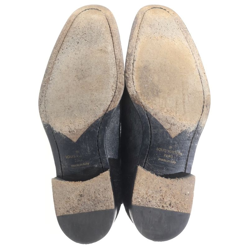Louis Vuitton Halaco Side Gore Chelsea Boots Black Silver