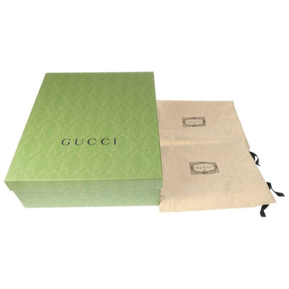 Gucci GG Canvas Leather Shackle Side Gore Boots