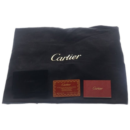 Cartier Marcello Patent Leather 2-Way Bag Silver Black