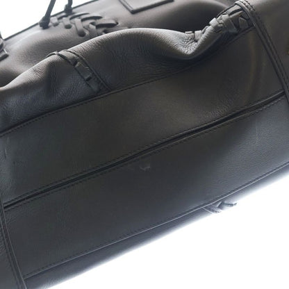 Loewe Amazona 36 Mini Boston Bag Black Lace Leather Gold