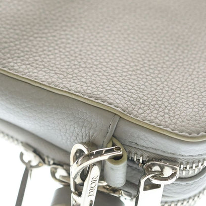 Dior Air Wings Messenger Bag Mini Gray Leather Silver