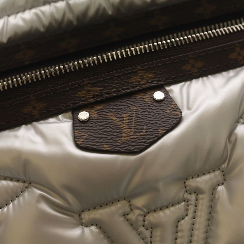 Louis Vuitton LV Pillow Maxi Bum Bag Recycled Metallic Nylon Monogram Body