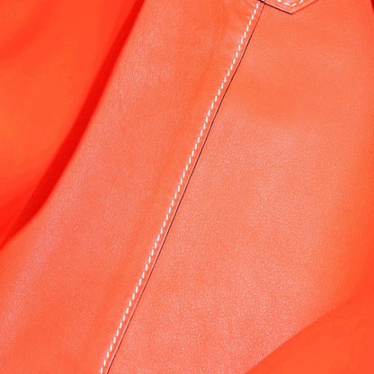 Hermes Double Sens 28 Swift Leather Shoulder Tote Navy Orange