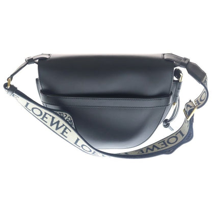 Loewe Gate Dual Small Leather Shoulder Bag Gold Black