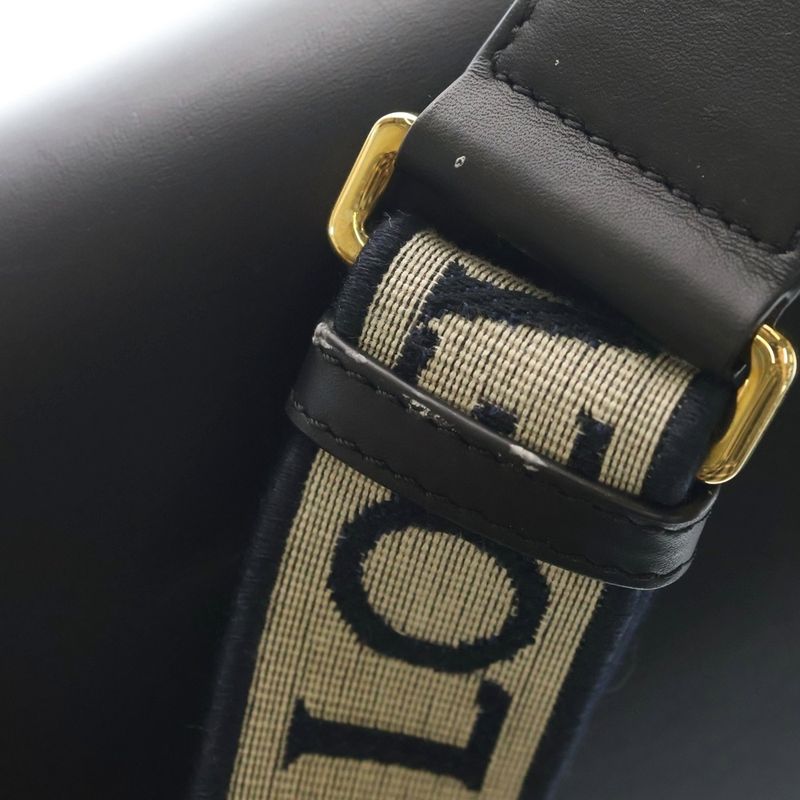 Loewe Gate Dual Small Leather Shoulder Bag Gold Black