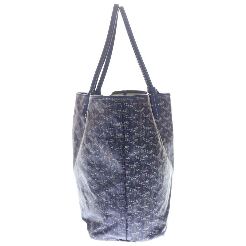 Goyard Saint Louis PM Tote Navy Blue Leather