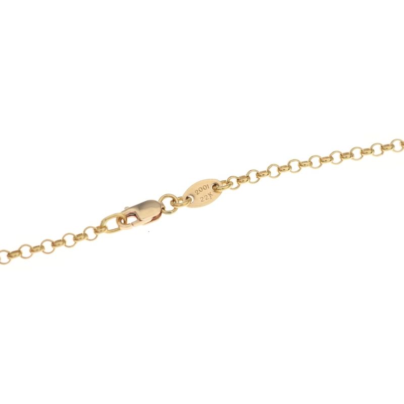 Chrome Hearts 22k Neckchain Roll Chain Necklace Gold