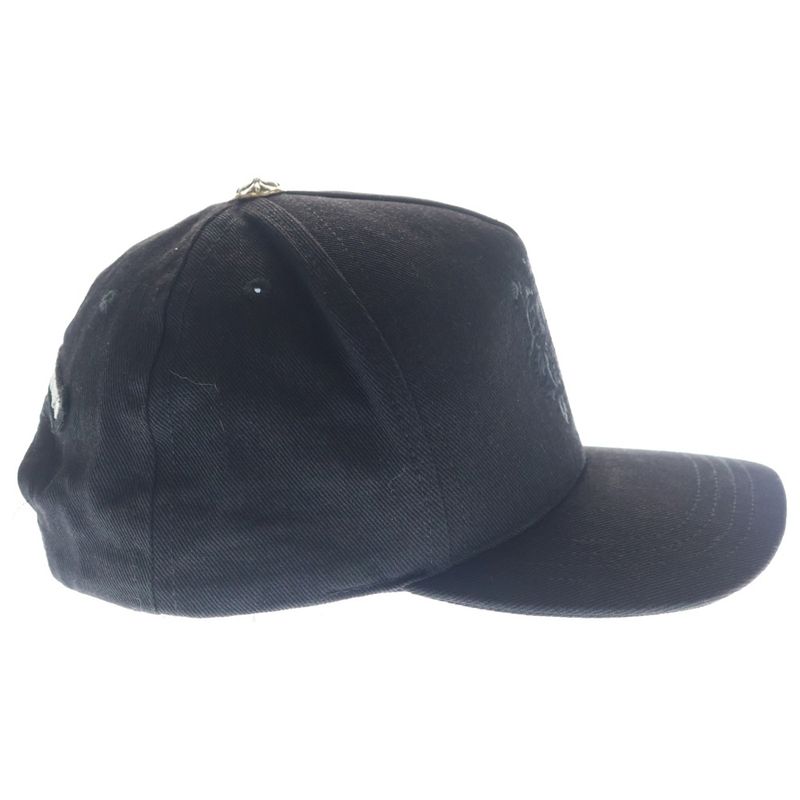 Chrome Hearts Trucker Cap Vine Daga Embroidered Cross Ball Cap Black Hat