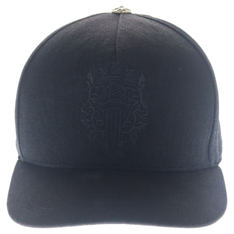 Chrome Hearts Trucker Cap Vine Daga Embroidered Cross Ball Cap Black Hat
