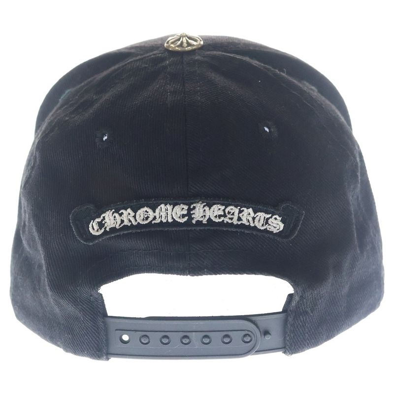 Chrome Hearts Trucker Cap Vine Daga Embroidered Cross Ball Cap Black Hat