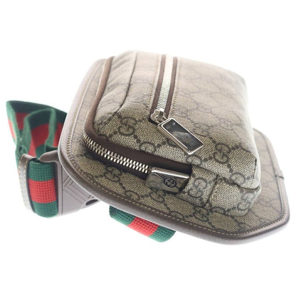 Gucci GG Supreme Belt Bag Waist Pouch Brown