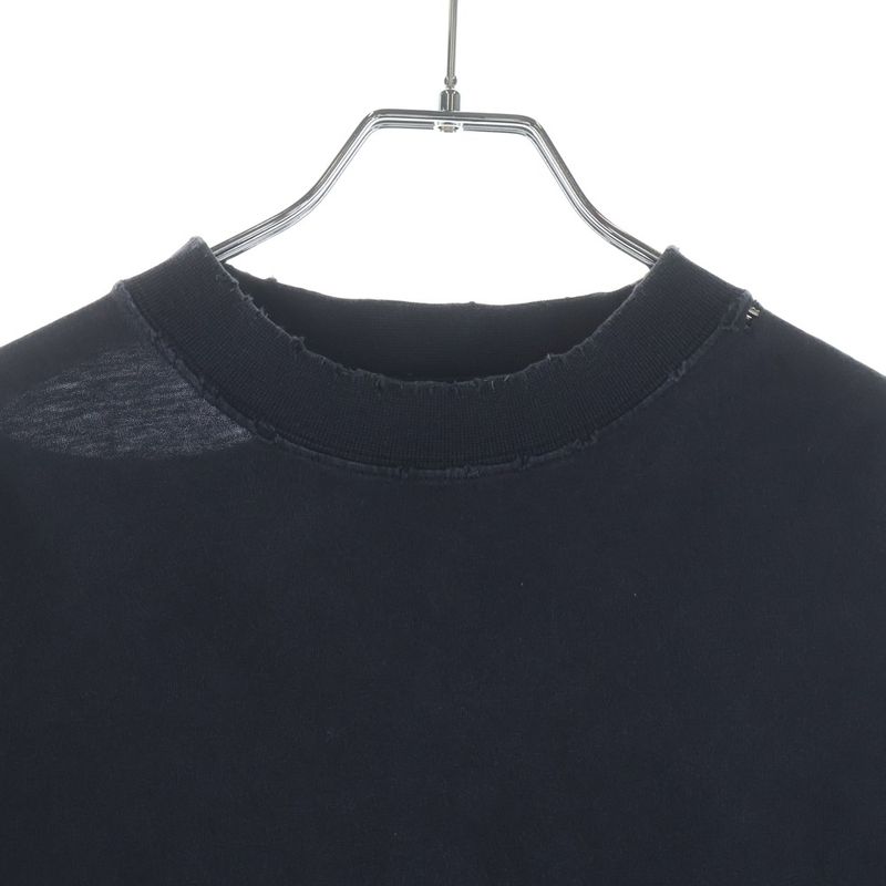 Balenciaga Logo Back Print Crew Neck Short Sleeve T-Shirt Black
