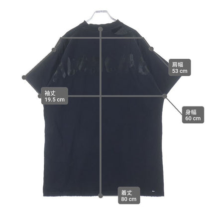 Balenciaga Logo Back Print Crew Neck Short Sleeve T-Shirt Black