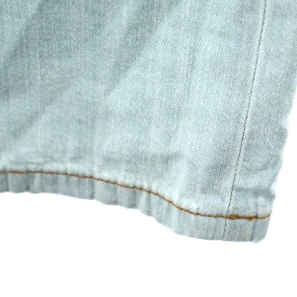 Miu Miu Chambray Denim Pants Blue