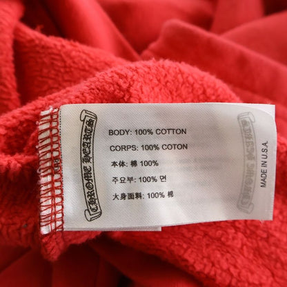 Chrome Hearts Sweatshirt Plvr Back Scroll Label Print Arm Pullover Hoodie Red