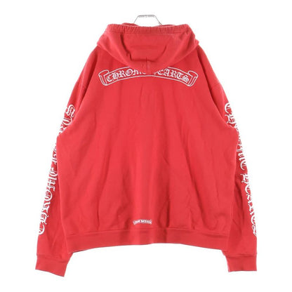 Chrome Hearts Sweatshirt Plvr Back Scroll Label Print Arm Pullover Hoodie Red