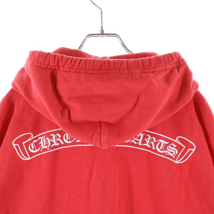 Chrome Hearts Sweatshirt Plvr Back Scroll Label Print Arm Pullover Hoodie Red