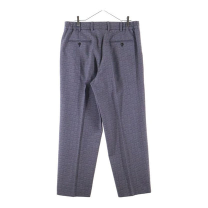 Gucci Wool Allover Pattern Trousers Pants Purple