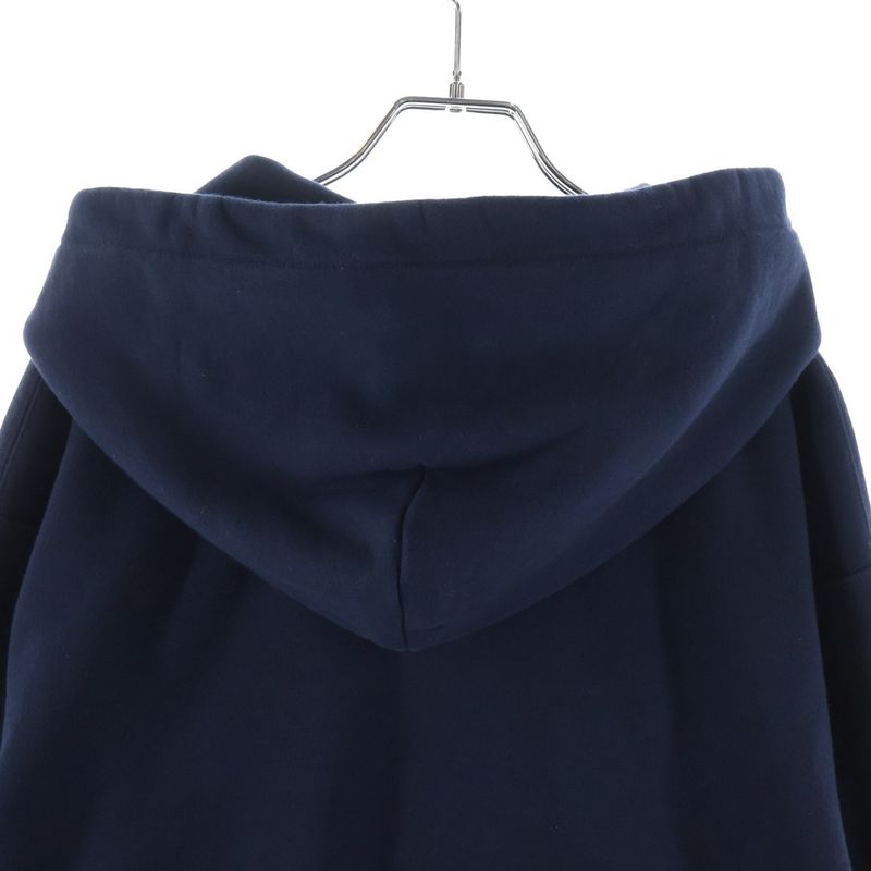 Gucci Logo Embroidery Pullover Hoodie Navy