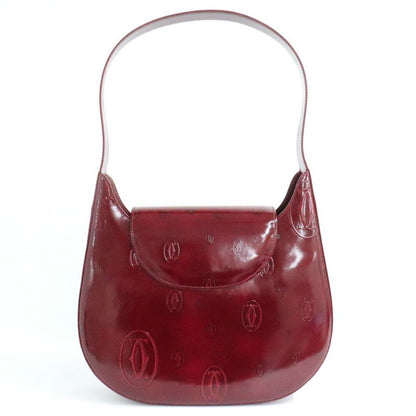 Cartier Happy Birthday Shoulder Bag Gold Patent Leather