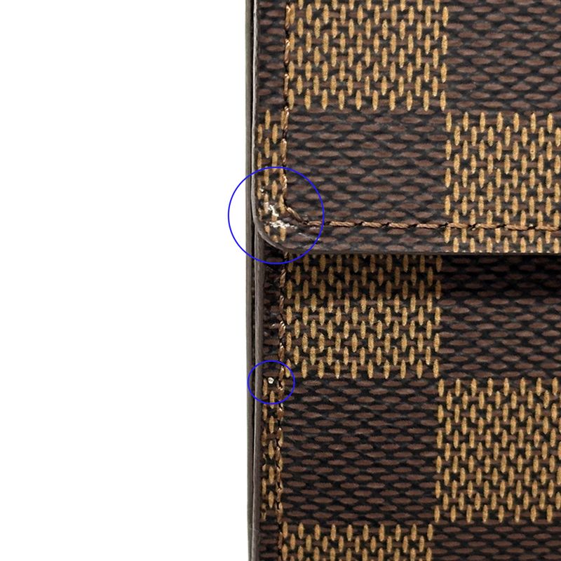 Louis Vuitton Wallet Damier Portefeuille Sarah Ebene Flap Type Classic Adult