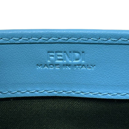 Fendi Wallet Leather Blue Light Flap
