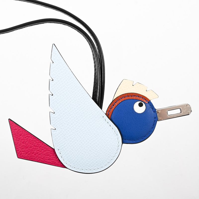 Hermes Charm Birdy Keychain