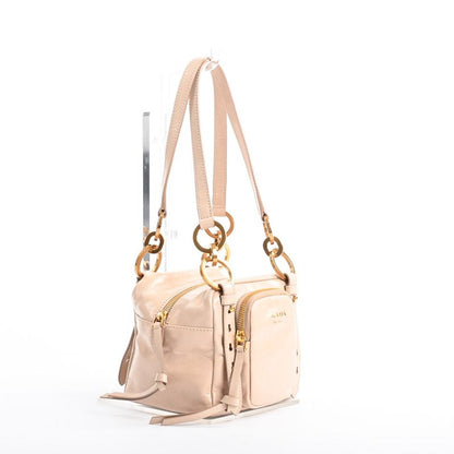 Prada Dangle Leather Top Handle Mini Bag