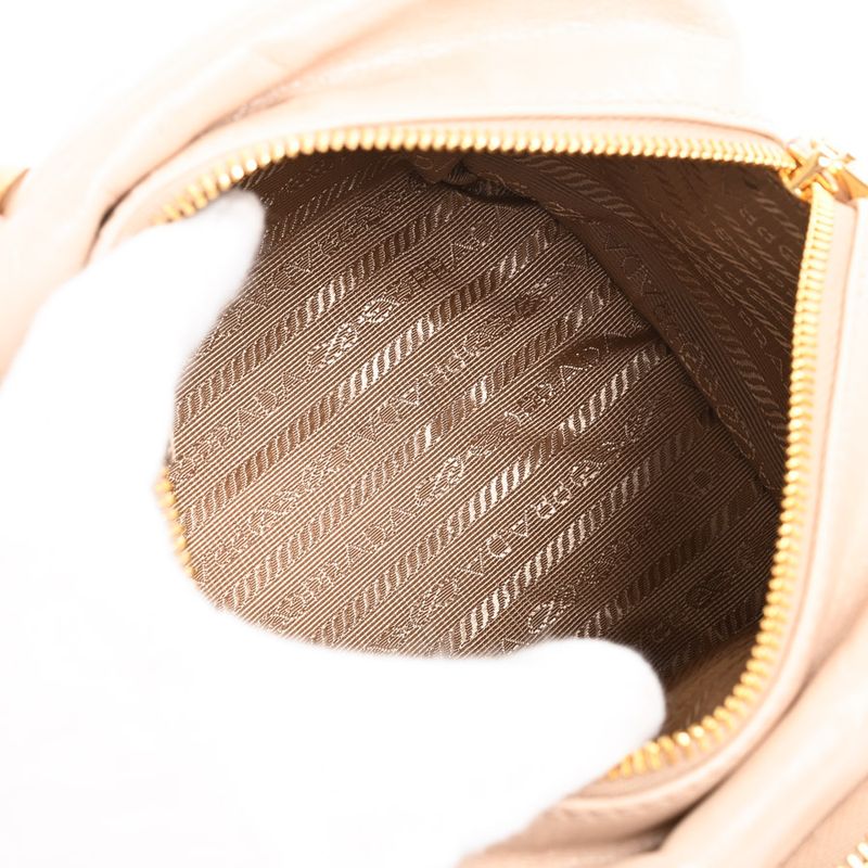 Prada Dangle Leather Top Handle Mini Bag