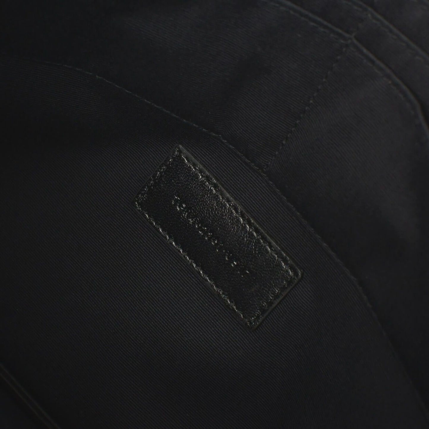 Saint Laurent Clutch Leather Black Silver — view 7