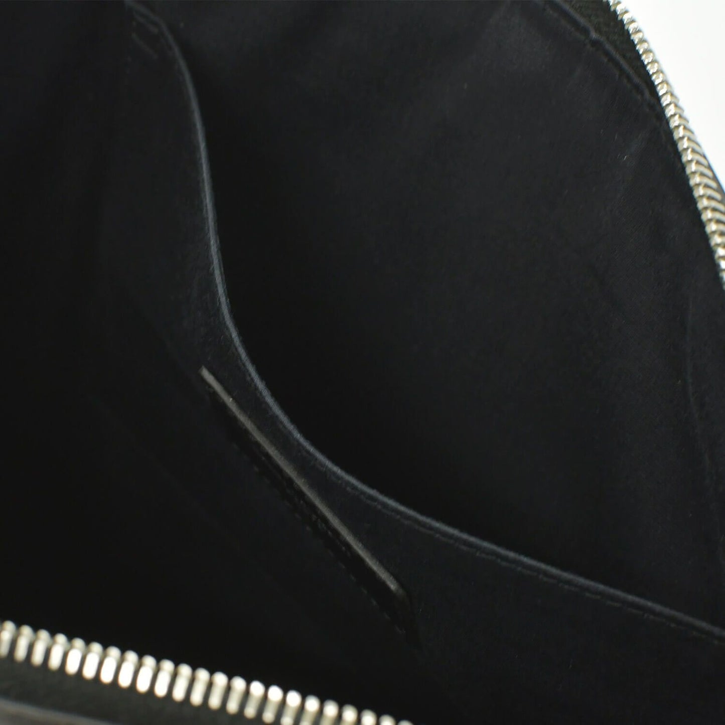 Saint Laurent Clutch Leather Black Silver — view 6
