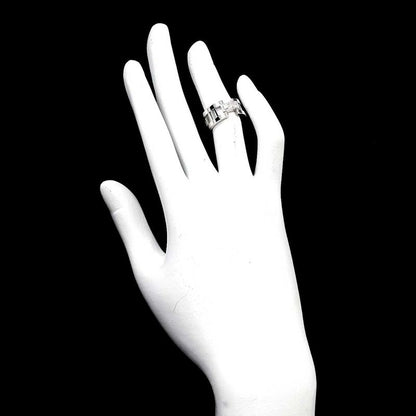 Tiffany & Co Atlas . Ring Diamond 18k WG White Gold 750