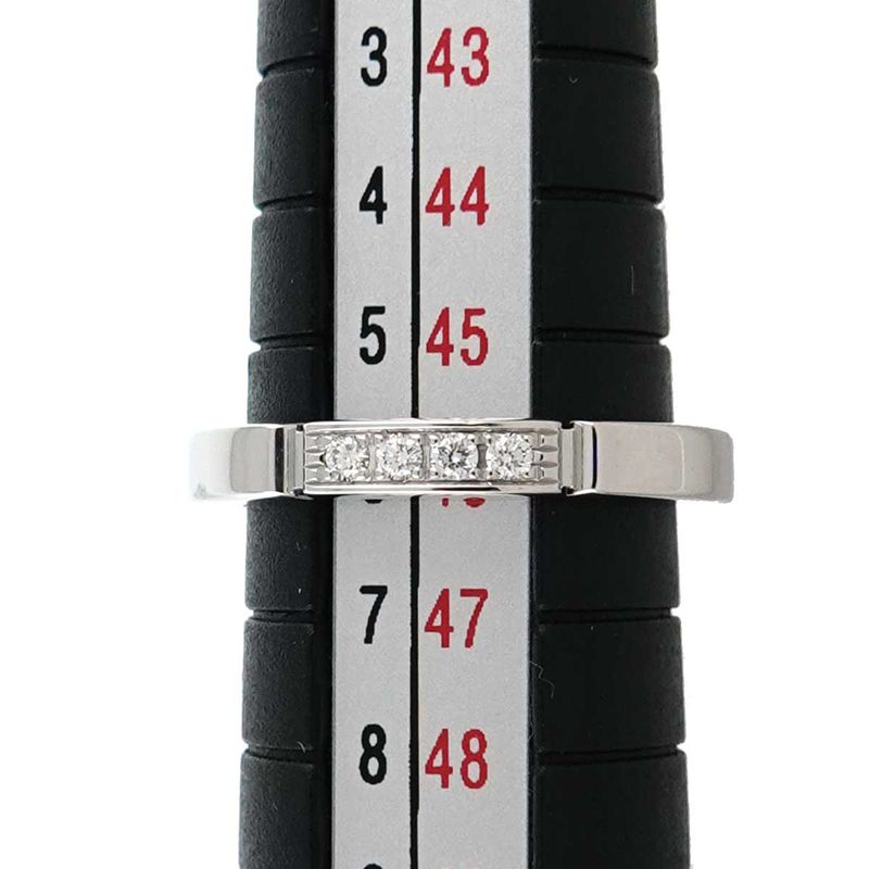 Cartier Maillon Panthere Ring 46 Diamond 18k WG White Gold 750