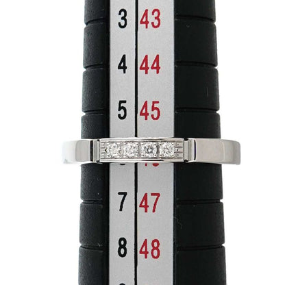 Cartier Maillon Panthere Ring 46 Diamond 18k WG White Gold 750