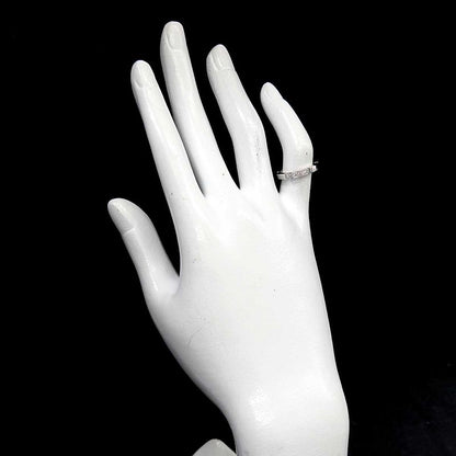 Cartier Maillon Panthere Ring 46 Diamond 18k WG White Gold 750