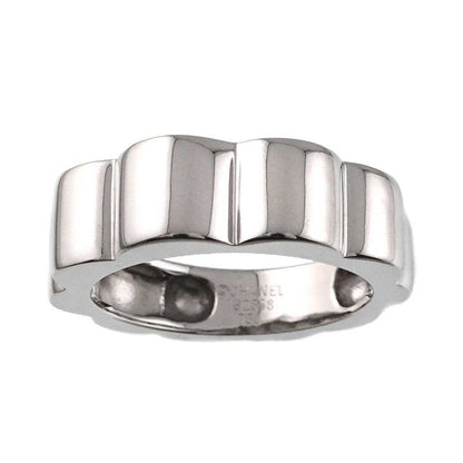 Chanel Profile Camellia Ring 18k WG White Gold 750