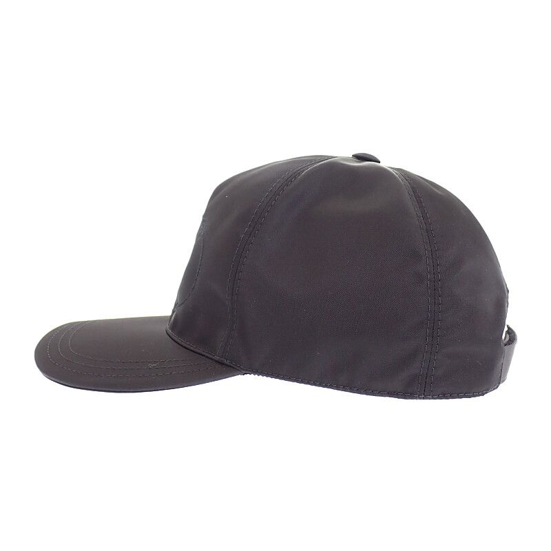 Prada Re-Nylon Baseball Cap S Hat Cap Nylon Black Casual Classic Gift