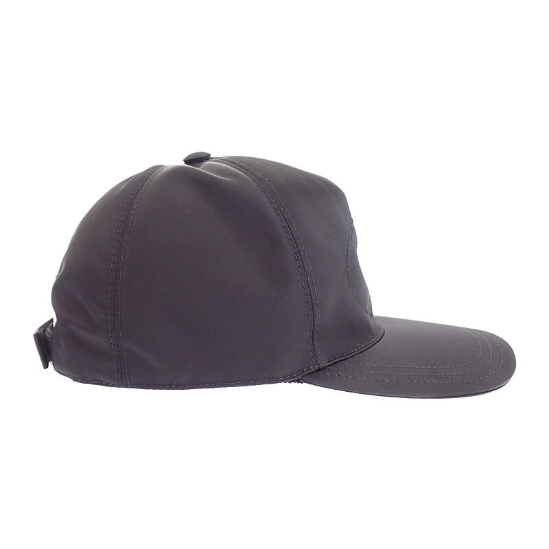 Prada Re-Nylon Baseball Cap S Hat Cap Nylon Black Casual Classic Gift