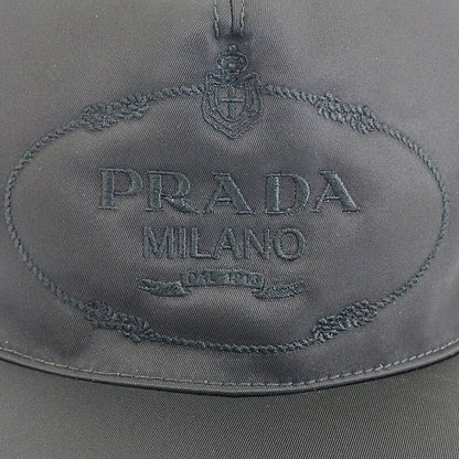 Prada Re-Nylon Baseball Cap S Hat Cap Nylon Black Casual Classic Gift