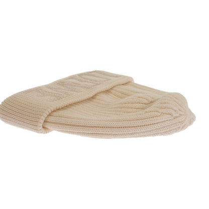 Loewe Beanie Knit Cap Hat Wool Ivory White Going Out Travel