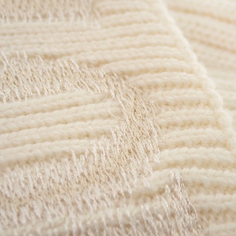Loewe Beanie Knit Cap Hat Wool Ivory White Going Out Travel