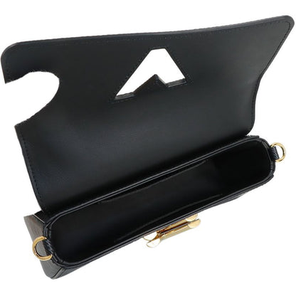 Louis Vuitton Epi Pochette Twist Waist Chain Shoulder Bag Leather Black