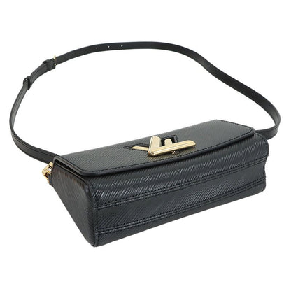 Louis Vuitton Epi Pochette Twist Waist Chain Shoulder Bag Leather Black