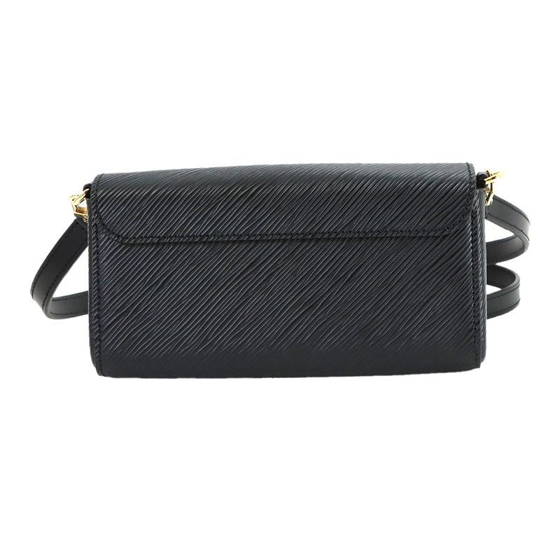 Louis Vuitton Epi Pochette Twist Waist Chain Shoulder Bag Leather Black