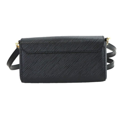 Louis Vuitton Epi Pochette Twist Waist Chain Shoulder Bag Leather Black